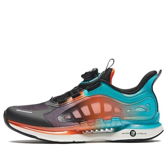(GS) ANTA Running Series Sneakers 'Black Orange Blue' A312425577-5