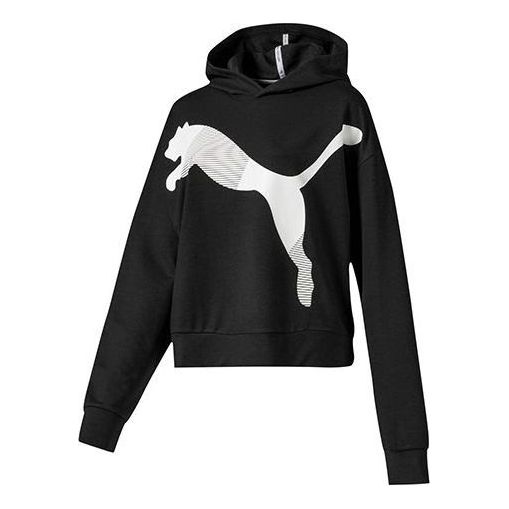 (WMNS) PUMA Athletic Hoodie 'Black' 581034-01
