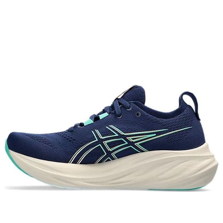 (WMNS) ASICS Gel-Nimbus 26 Wide 'French Blue Electric Lime' 1012B602-400