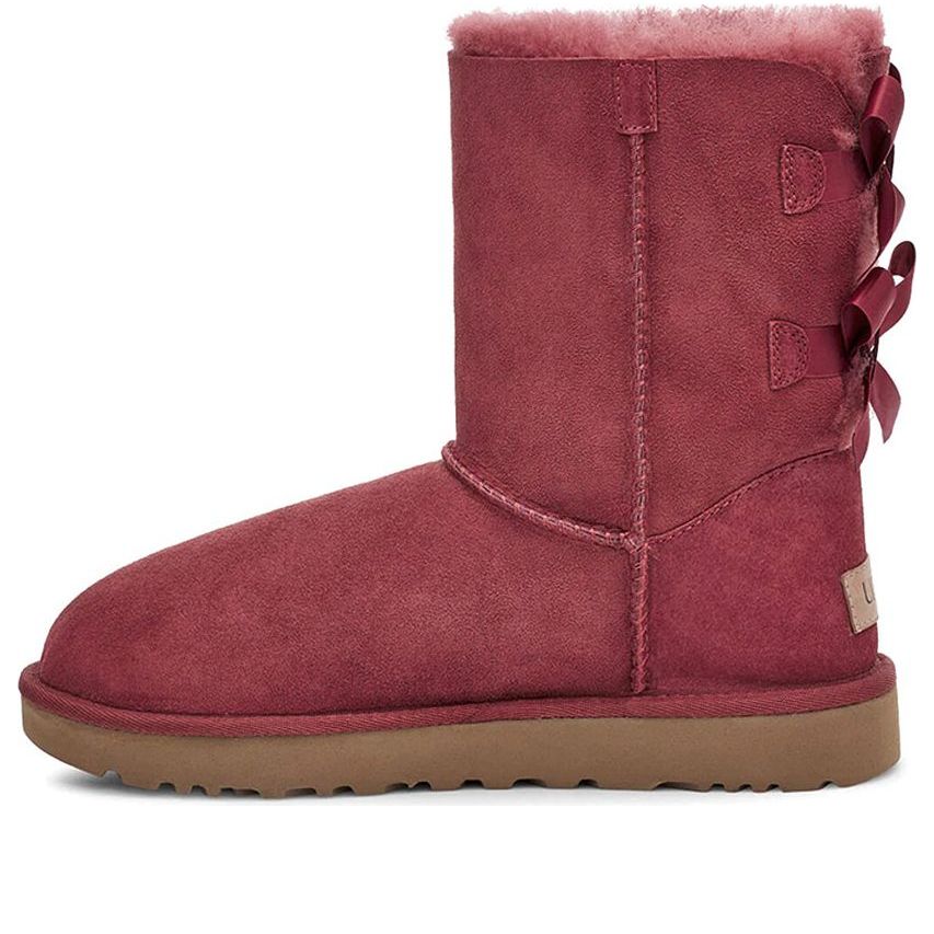 (WMNS) UGG Bailey Bow II Snow Boots Red 1016225-TSRD