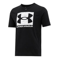 Under Armour ABC Camo Boxed Logo Short Sleeve T-shirt 'Black White' 1361673-001