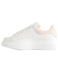 (WMNS) Alexander McQueen Oversized Sneakers 'White with Pink Python Spoiler' 718139WIEEK8761