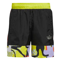 adidas originals Ptide Love Unites Tan Printing Sport Shorts Black H43974