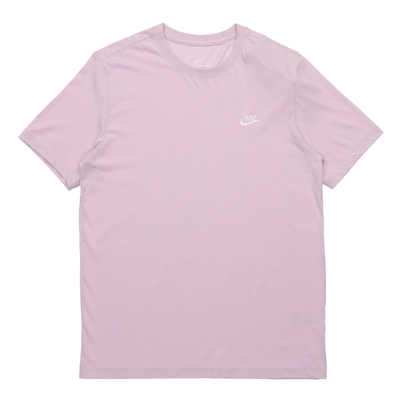 Nike Sportswear Club Embroidered Small Round Neck Short Sleeve Purple Lavender AR4999-576