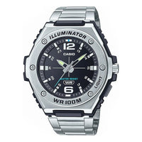 Casio Illuminator Analog Watch 'Silver Black' MWA100HD-1AV