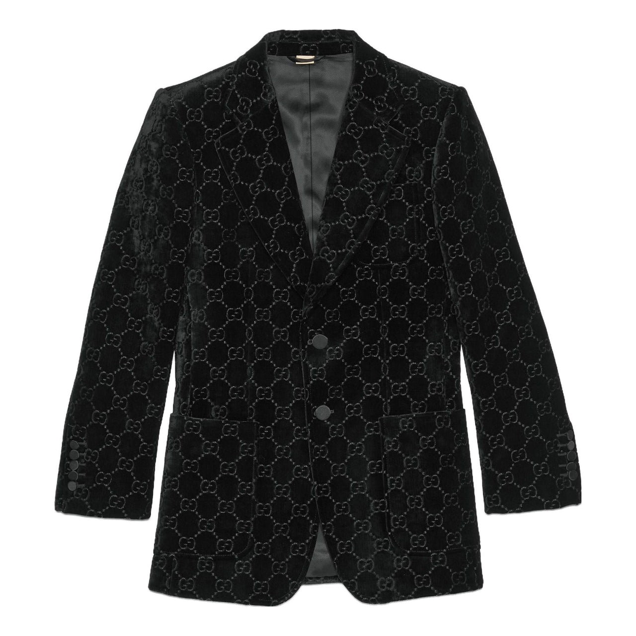 Gucci GG Velvet Jacket 'Black' 752166-Z402L-1000