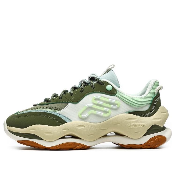 (WMNS) FILA FUSION Cheese Sneakers 'Green Blue' T12W241103FLA
