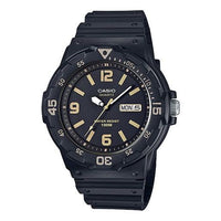 Men's CASIO YOUTH Sports quartz Watch Mens Black Analog MRW-200H-1B3