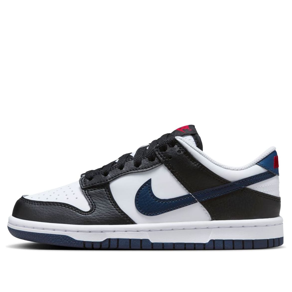 (GS) Nike Dunk Low 'Black White Midnight Navy' HJ9202-001