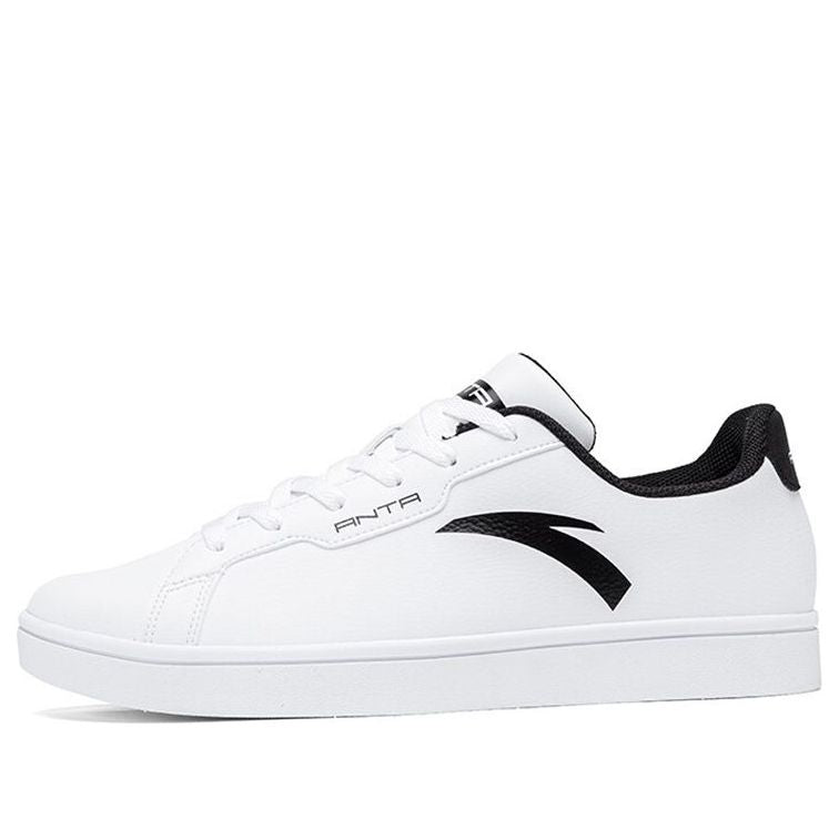 ANTA Skateboarding Shoes 'White Black' 912028003-3