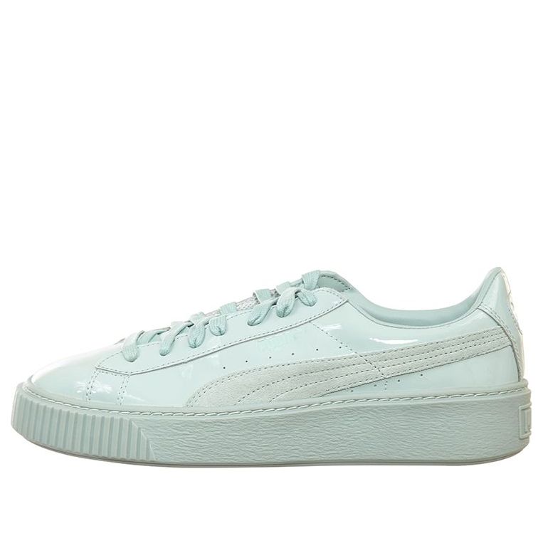(WMNS) PUMA Basket Platform Patent Blue 363558-02