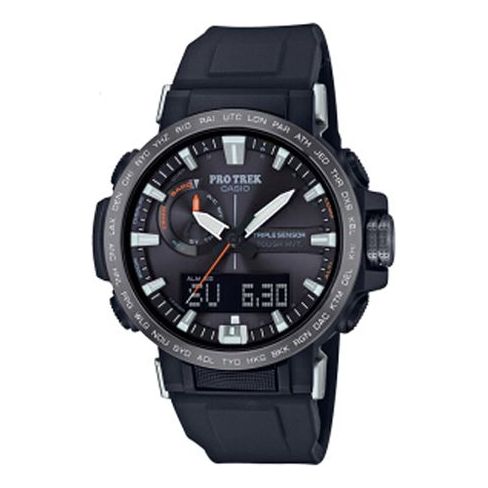 CASIO Quartz Waterproof Sports Solar Powered Mens Black Analog/Digital Combo PRW-60Y-1APR