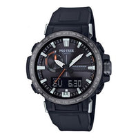 CASIO Quartz Waterproof Sports Solar Powered Mens Black Analog/Digital Combo PRW-60Y-1APR