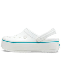 (WMNS) Crocs Lightweight Cozy Outdoor Beach White Blue Sandals 'White Blue' 205434-1E0
