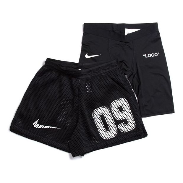 Nike x Off-White Home Shorts 'Black White' AH0376-010