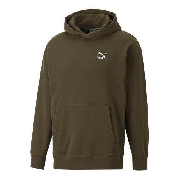 PUMA Relaxed Hoodie 'Olivegreen' 537720-62