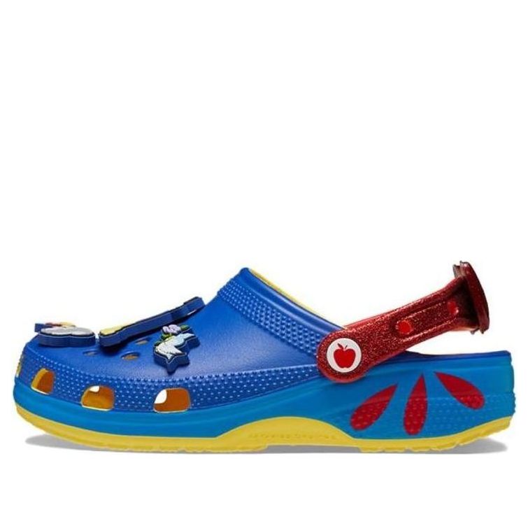 (WMNS) Crocs Snow White Classic Clogs 'Blue Yellow Red' 209483-769