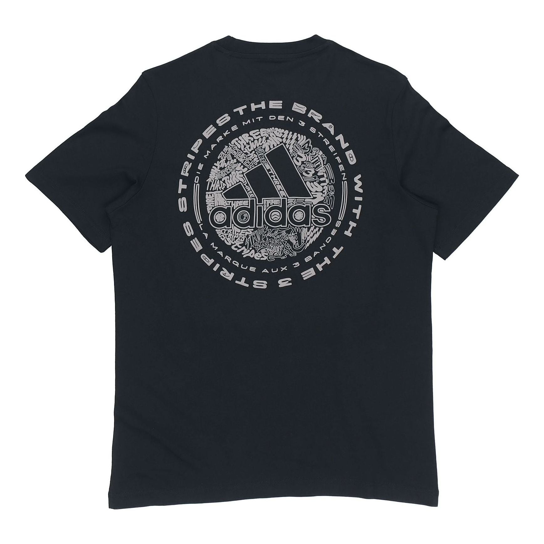 adidas Doodle Emblem Sports Printing Male Black FN1750