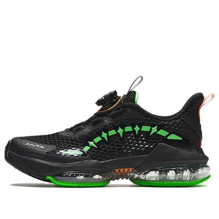 (GS) ANTA Running Series Sneakers 'Black Green' A312325588H-4