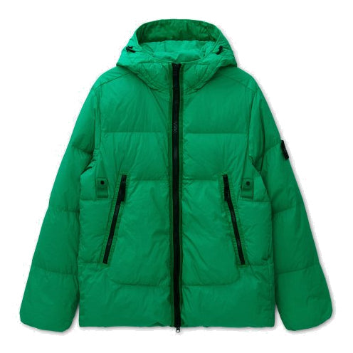 STONE ISLAND Wappen Patch Garment Dyckring Claup Nylon Down TC Hooded Padded 'Green' 751540123-V0050