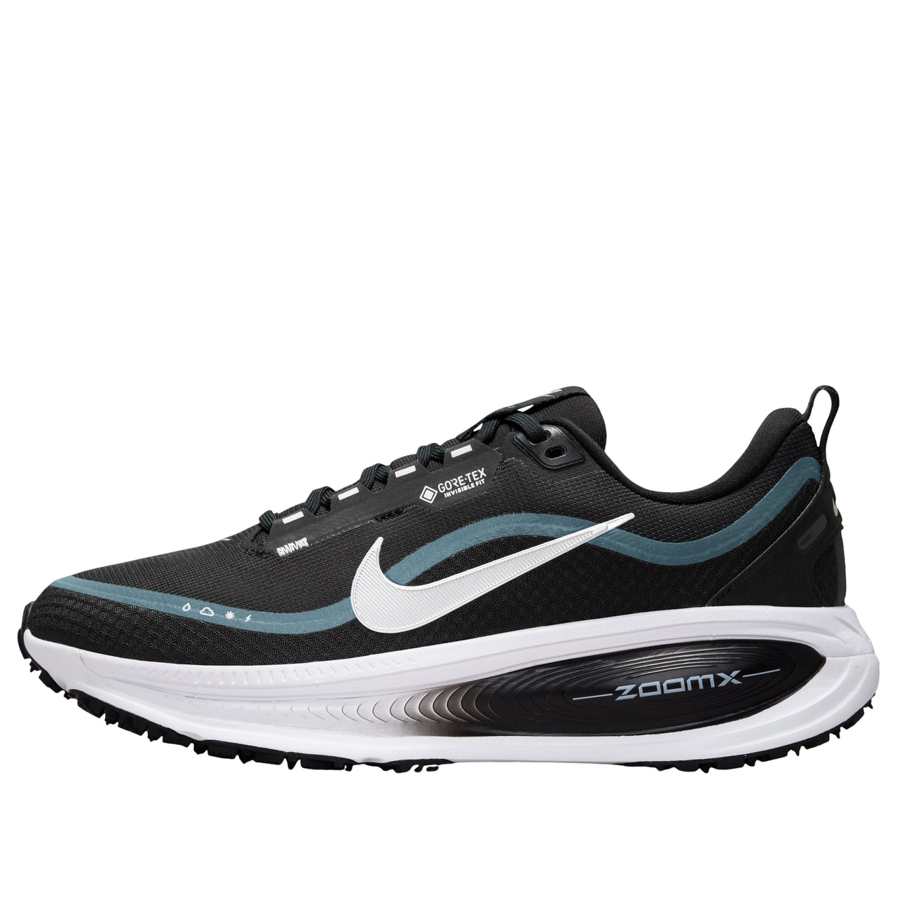 (WMNS) Nike ZoomX Vomero 18 Gore-Tex 'Black White Metallic Silver' HQ7002-002