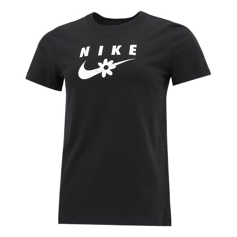 (WMNS) Nike AS W Sportswear Nike Sportswear Tee SS Sport DAISY Black DN5859-010