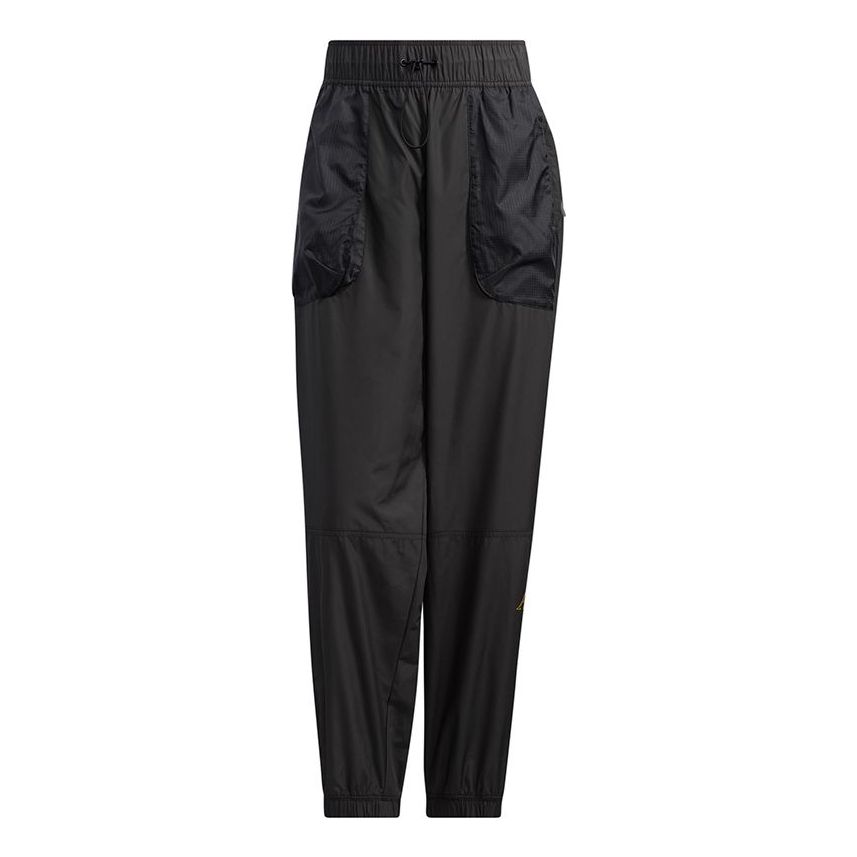 (WMNS) adidas Woven Pants 'Black' HA3630