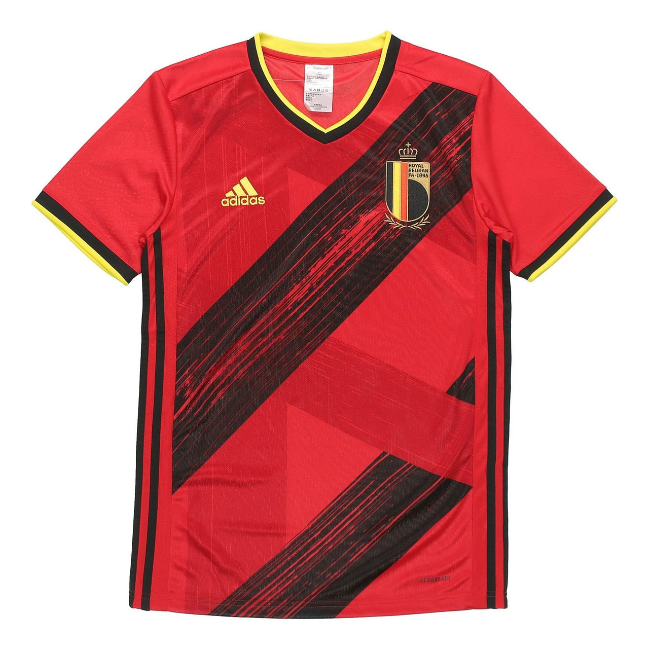adidas Belgium National Team Home Fan Edition Sports Short Sleeve Jersey Red EJ8546