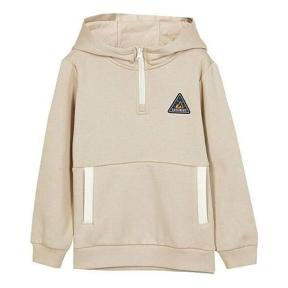 (GS) Skechers Casual Graphic Hoodie 'Beige White' L423K082-01CG