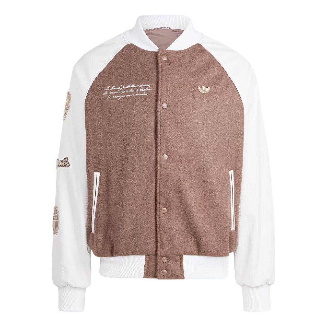 adidas originals Vrct Jacket Asia Sizing 'Brown' IS0191