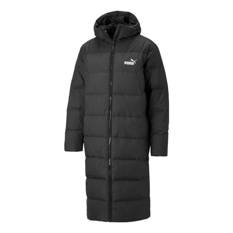 PUMA Hooded Down Coat Jacket 'Black' 672435-01
