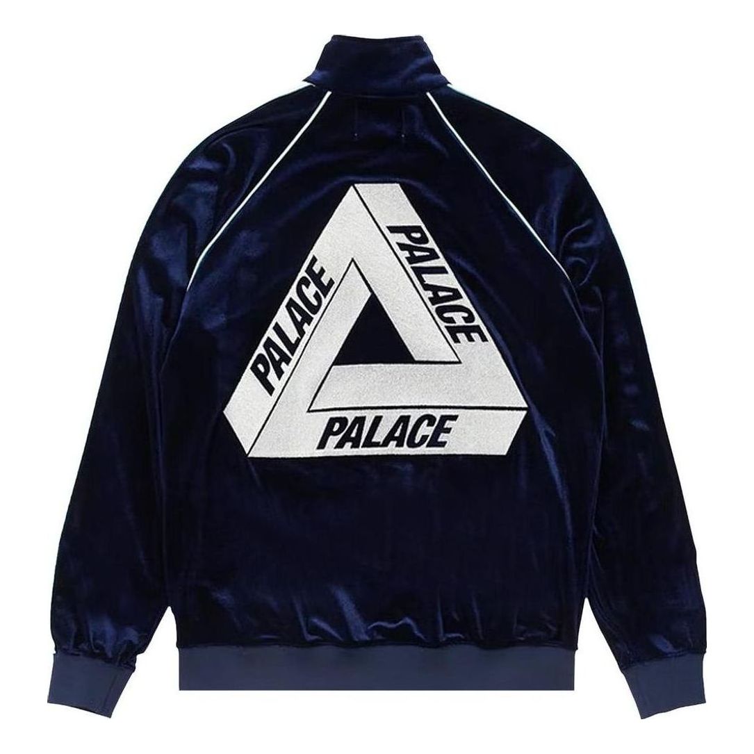 Palace X Elton John SS22 Velour Track Jacket 'Navy' P21CS258