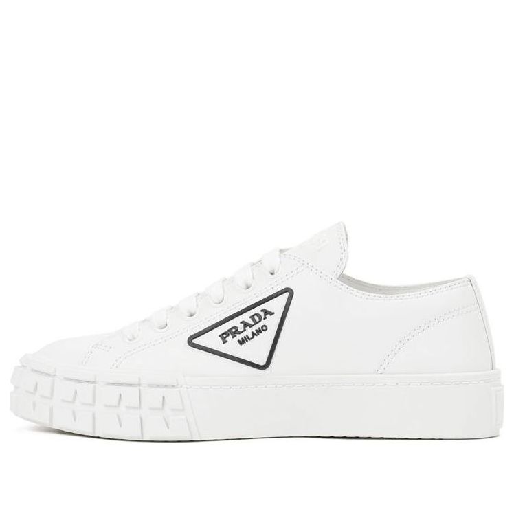 (WMNS) PRADA Downtown Brushed Leather Sneakers 'White' 1E916M_A21_F0964_F_035