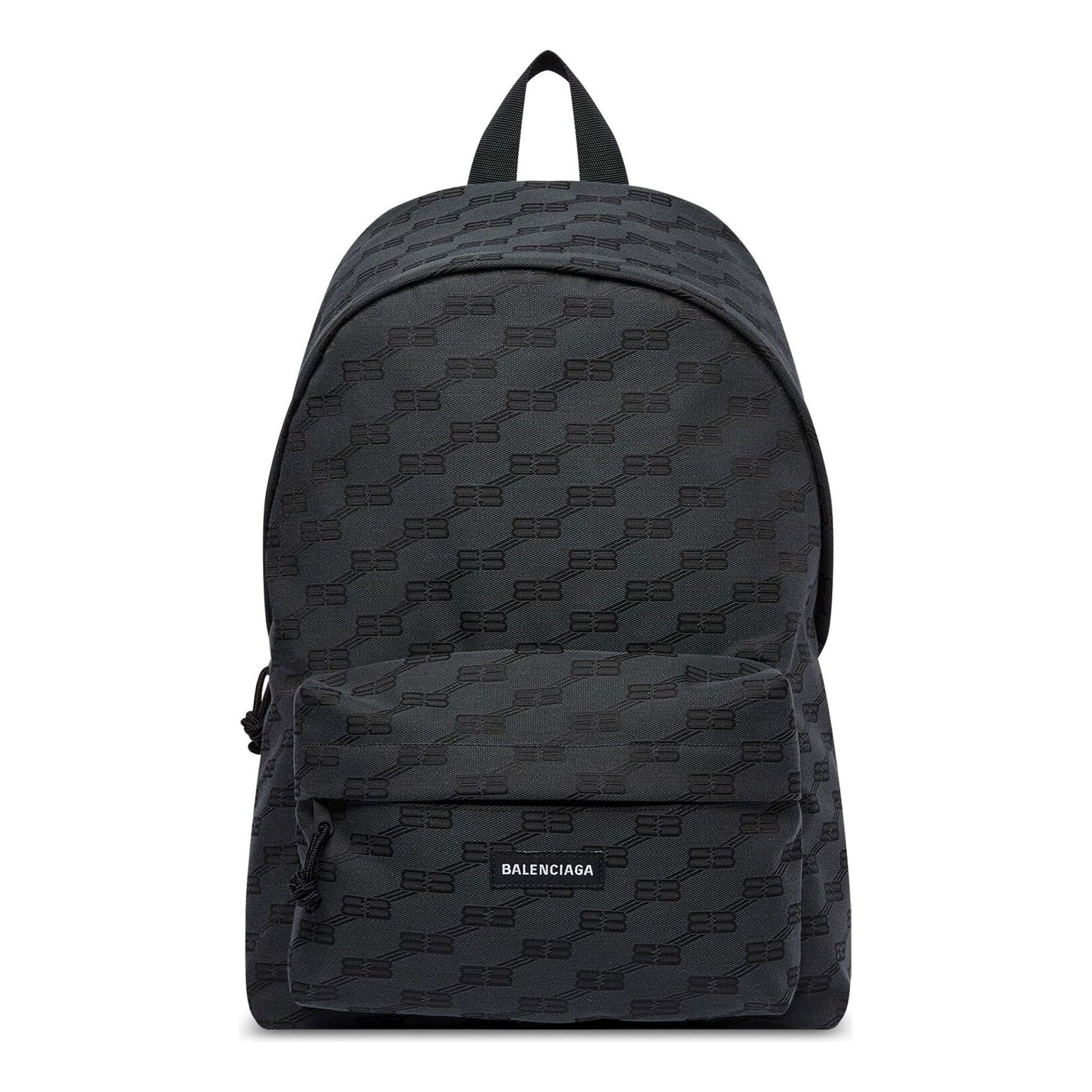 Balenciaga BB Monogram Signature Medium Backpack 'Black' 713044210HH1061