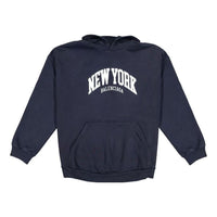 Balenciaga Cities New York Hoodie Wide Fit 'Navy White' 675003TLVM33967