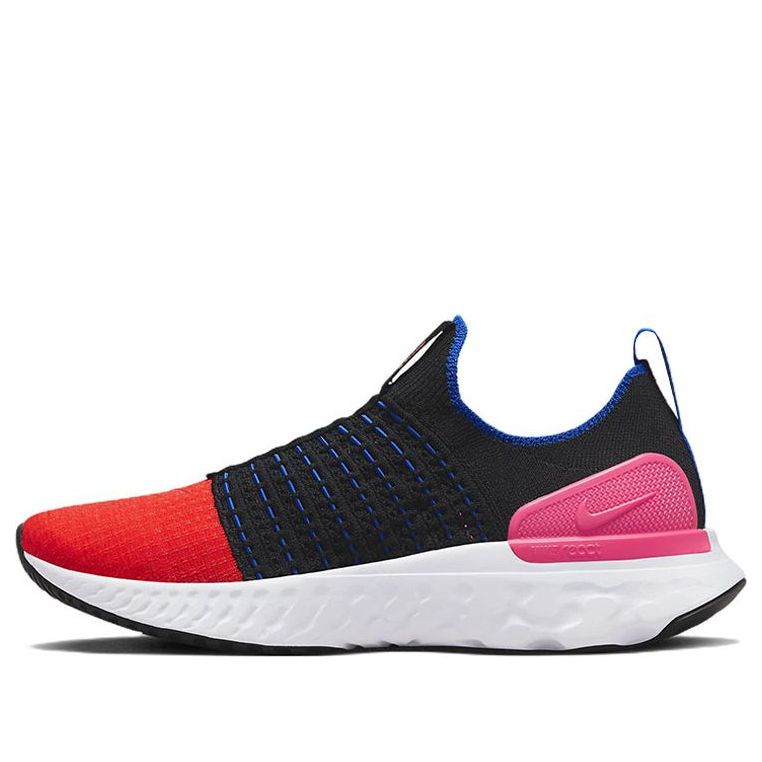 (WMNS) Nike React Phantom Run Flyknit 2 'Black Bright Crimson' DX2354-001