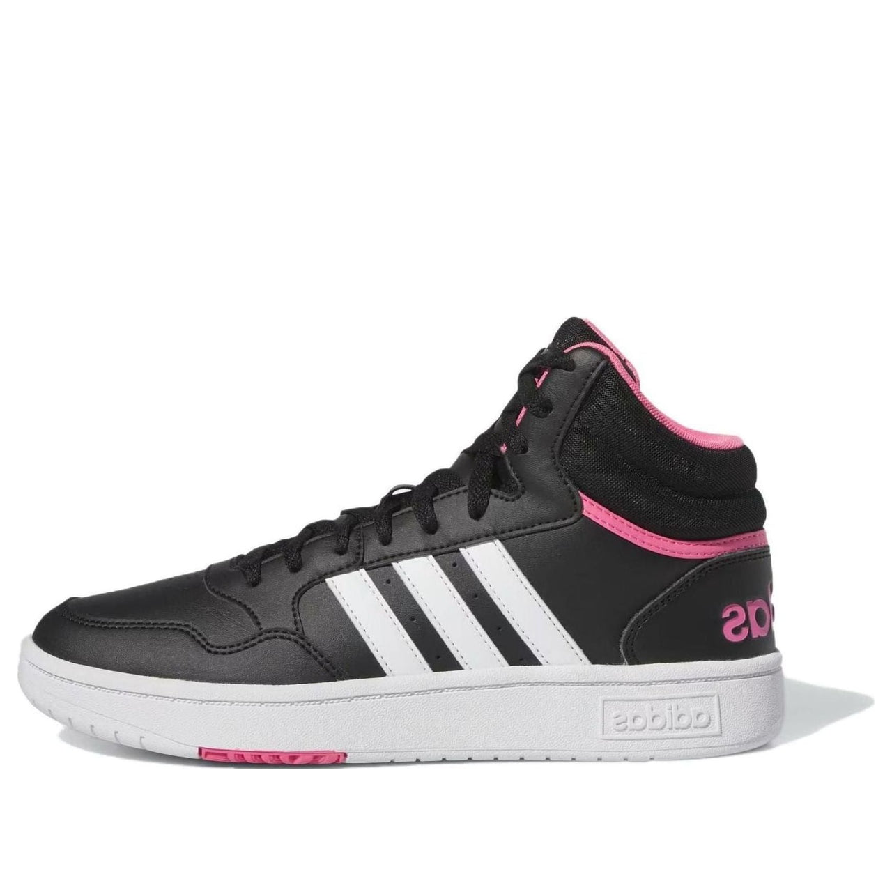 (WMNS) adidas Hoops 3.0 Mid 'Black Pink Fusion' IG7896