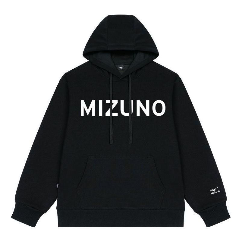 Mizuno Logo Casual Hoodie 'Black' A2CA2A34