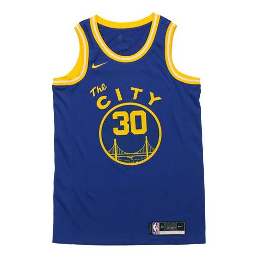 Nike NBA Swingman Jersey Golden State Warriors Classic Edition 2020 Blue/Yellow CN1024-497