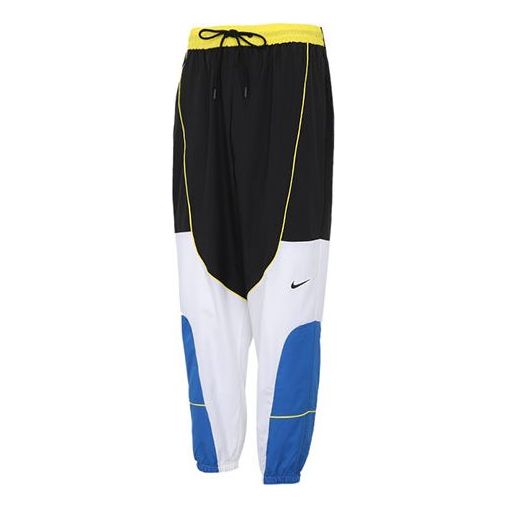 Nike Throwback Casual Basketball Sports Bundle Feet Long Pants Colorblock CV1915-013