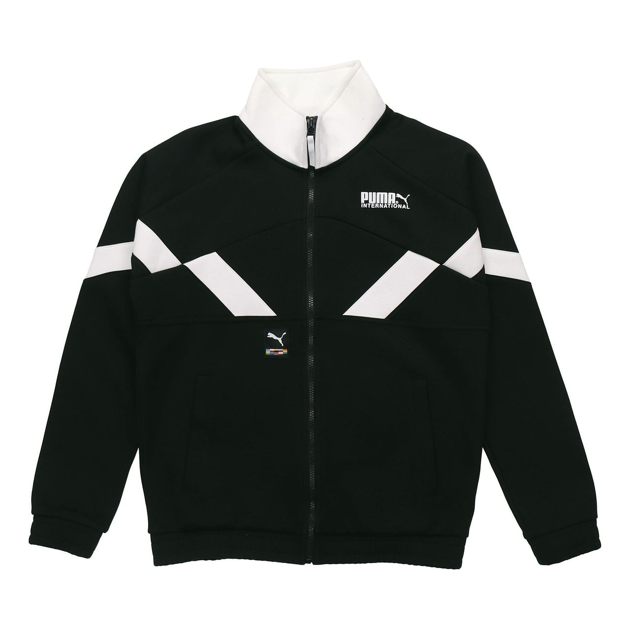 PUMA Logo Sports Stand Collar Jacket Black 531339-01