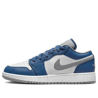 (GS) Air Jordan 1 Low 'True Blue Cement' 553560-412