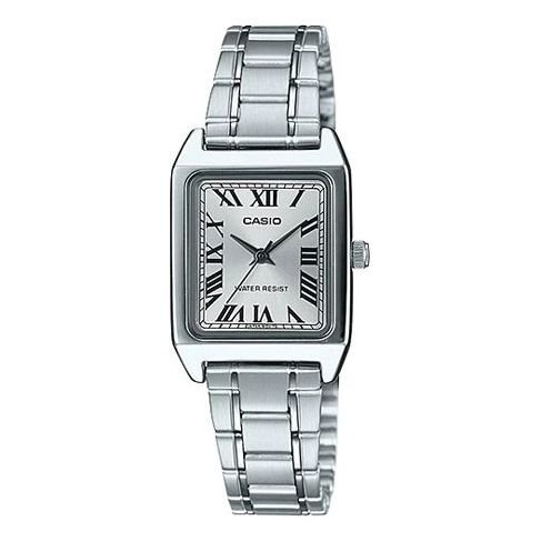 CASIO Ladies DRESS Quartz Silver Analog LTP-V007D-7B