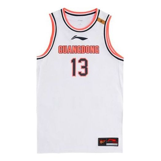 Li-Ning x CBA Guangdong Yi Jianlian Sport Jersey 'White Red' AAYR601-1