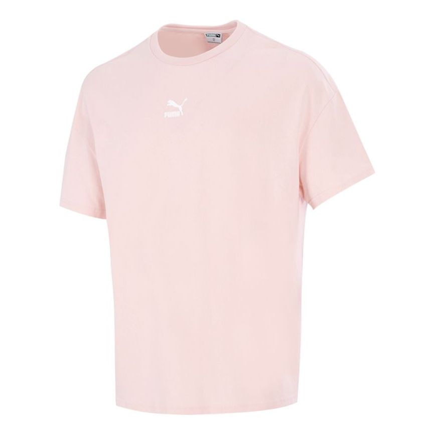 PUMA Sport Running TrainingWork OutFast DringBreathable Fabric Round NeckShort Sleeve PinkRed 533100-36