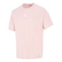 PUMA Sport Running TrainingWork OutFast DringBreathable Fabric Round NeckShort Sleeve PinkRed 533100-36