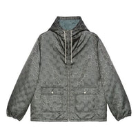 Gucci FW21 Off The Grid Series Full Print Zipper hooded Jacket 'Grey' 657792-ZAEBN-1126