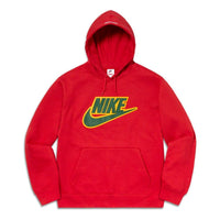 Nike x Supreme Leather Appliqu Hoodie 'Red' CK6225-687