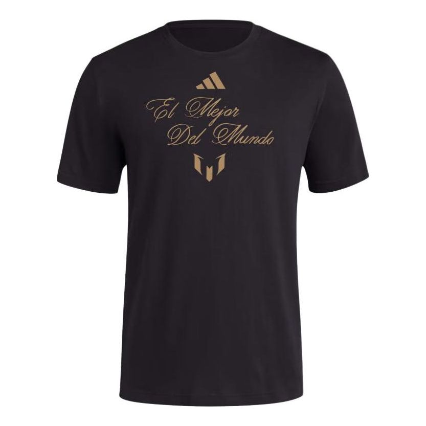 adidas El Mejor Del Mundo Messi T-shirt Asia Sizing 'Black' JC7596