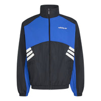 adidas Munich 93 Track Jacket Asia Sizing 'Black Royal Blue' KR7281